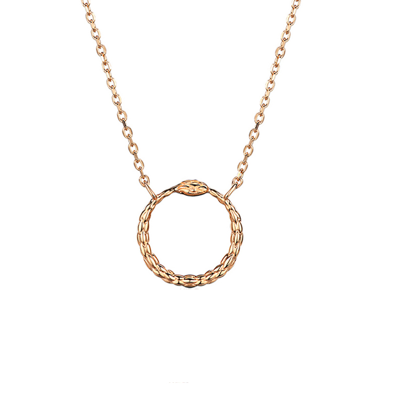 Колье из красного золота 585 пробы без вставок 01Л012326 Колье из красного золота 585 пробы без вставок 01Л012326