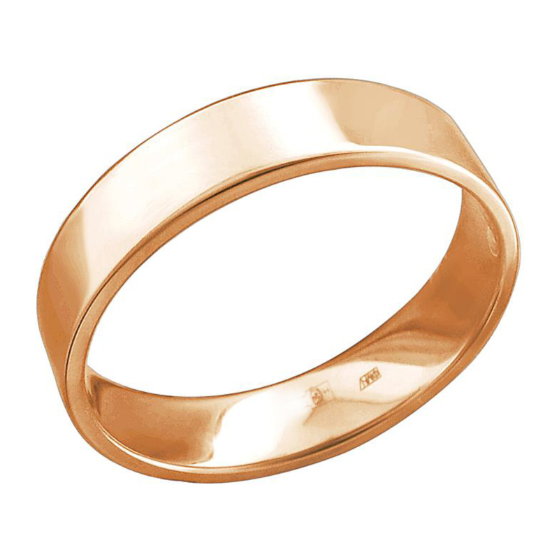 Обручальное кольцо из красного золота 375 пробы 01О010466S