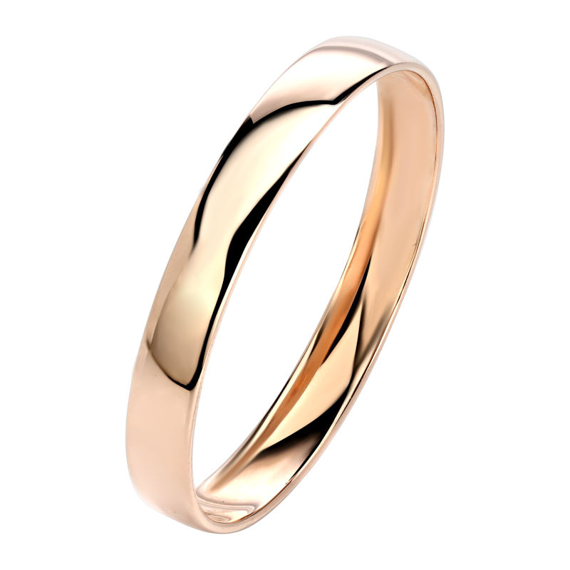 Обручальное кольцо из красного золота 585 пробы 01О010182