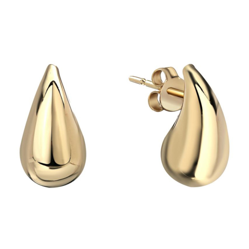 Серьги из желтого золота 375 пробы без вставок 01С0315298S