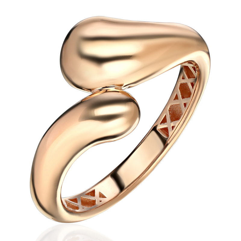 Кольцо из красного золота 585 пробы без вставок 01К0116741