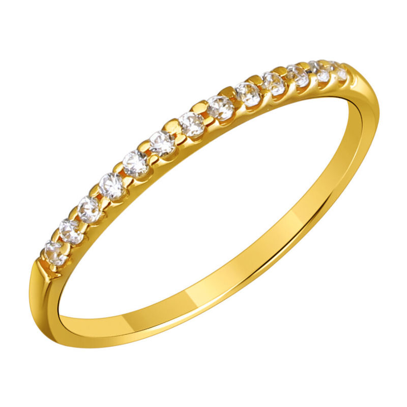 Кольцо из желтого золота 585 пробы с фианитом 01К1311780 Кольцо из желтого золота 585 пробы с фианитом 01К1311780