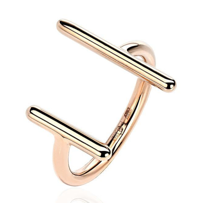 Кольцо из красного золота 375 без вставок 01К0114737S