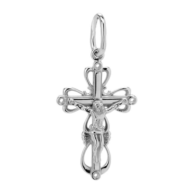 Подвеска из белого золота 585 без вставок 01Р020637