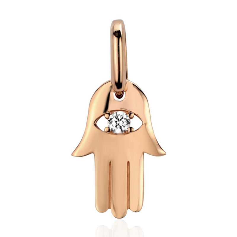 Подвеска из красного золота 375 пробы с фианитом 01П114018S