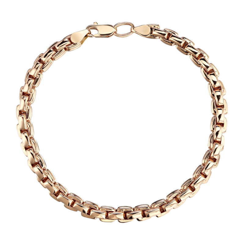 Браслет из красного золота 585 пробы без вставок 01Б013718