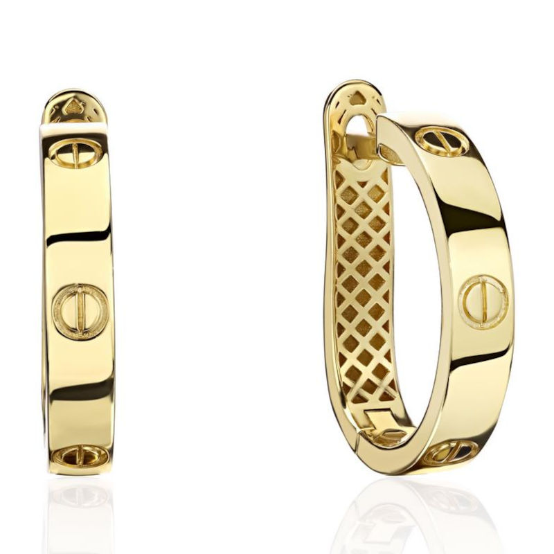 Серьги из желтого золота 375 пробы без вставок 01С0316125S