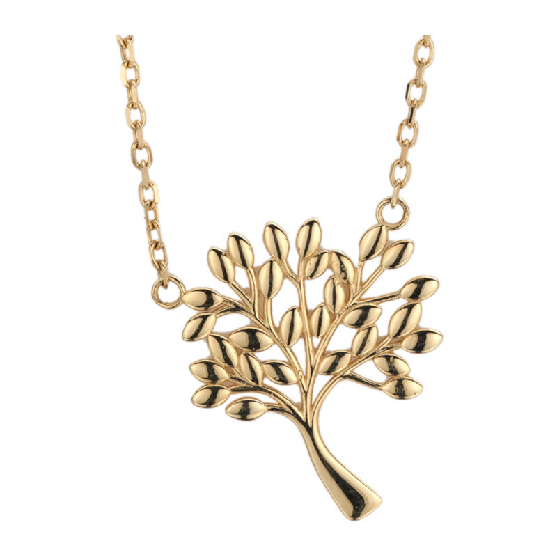 Колье из желтого золота 585 пробы без вставок 01Л032181