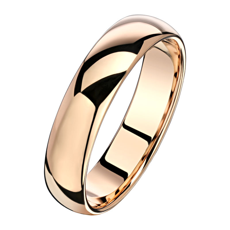 Обручальное кольцо из красного золота 585 пробы 01О010376