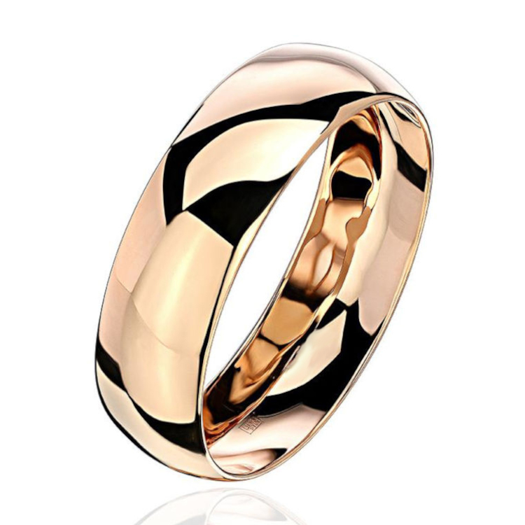 Обручальное кольцо из красного золота 375 пробы 01О010386S