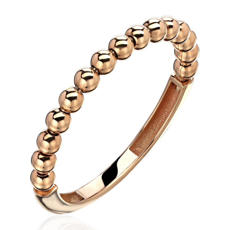 Кольцо из красного золота 375 пробы без вставок 01К0116012S