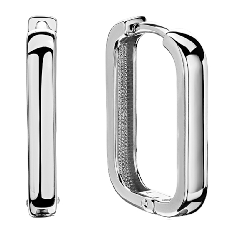 Серьги из белого золота 585 пробы без вставок 01С0215161