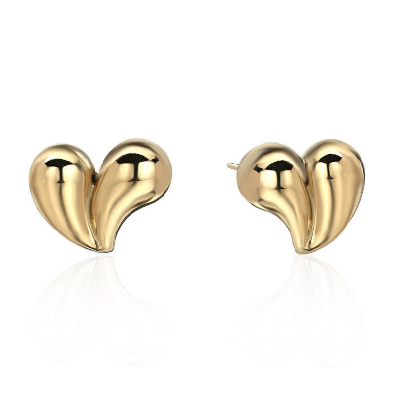 Серьги из красного золота 375 пробы без вставок 01С0115300S