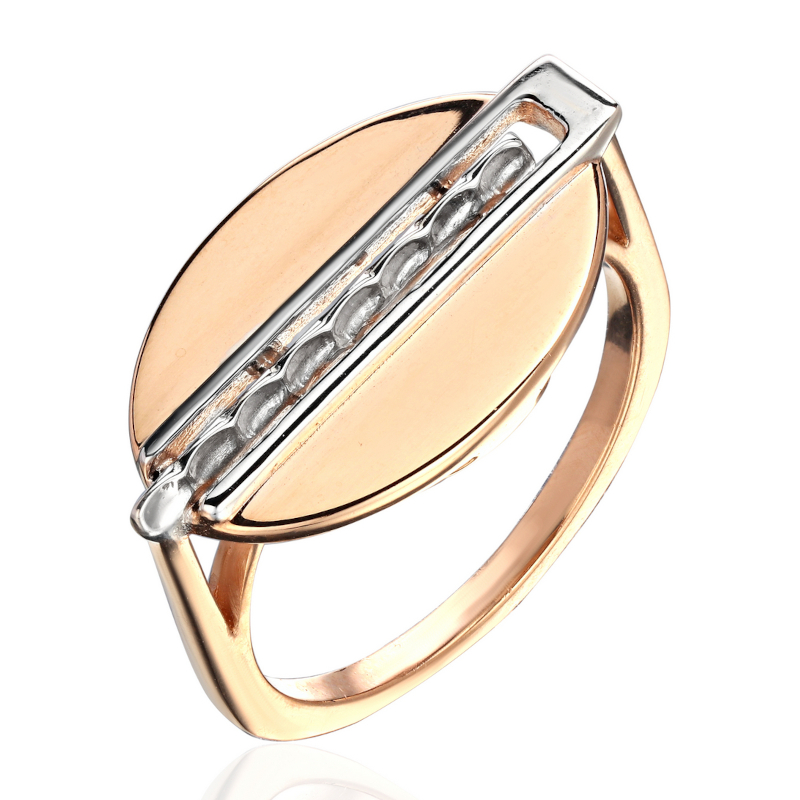 Кольцо из красного золота 585 пробы без вставок 01К0116100Р