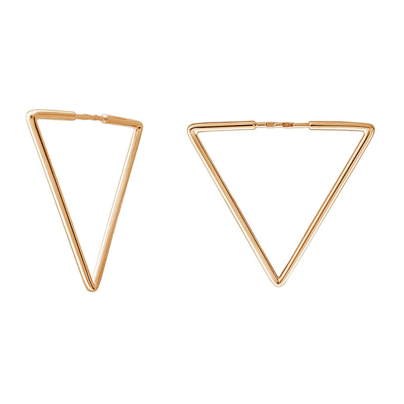 Серьги из красного золота 375 пробы без вставок 01С0113216S