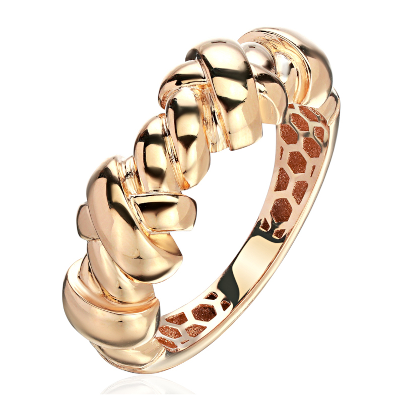 Кольцо из красного золота 585 пробы без вставок 01К0115618