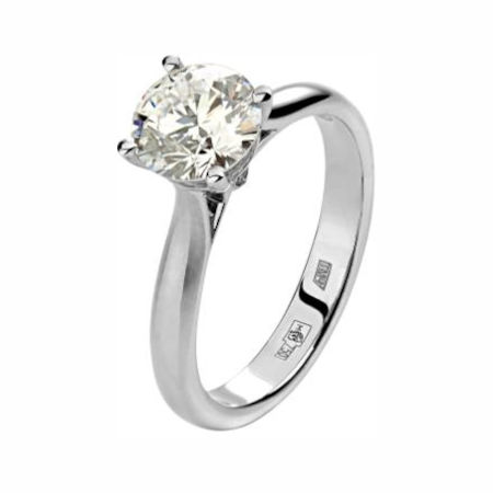 Кольцо из белого золота 750 пробы с бриллиантами 01К6712463