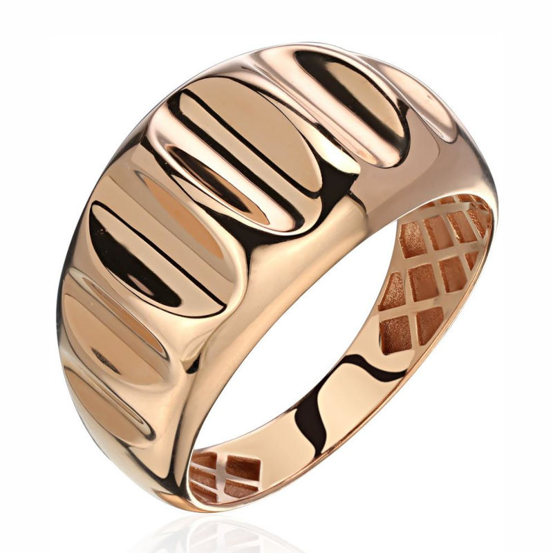 Кольцо из красного золота 585 пробы без вставок 01К0115042