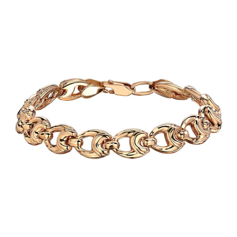 Браслет из красного золота 585 пробы без вставок 01Б710058