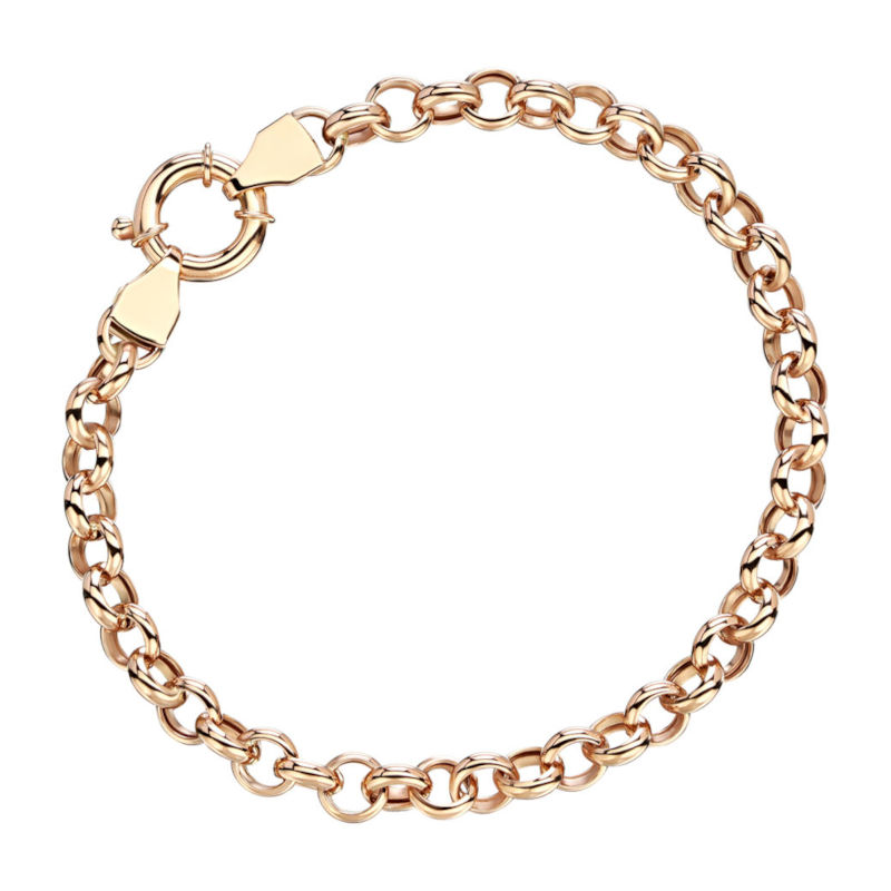 Браслет из красного золота 585 пробы без вставок 01Б0121086