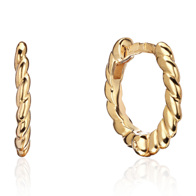 Серьги из желтого золота 585 пробы без вставок 01С0315355