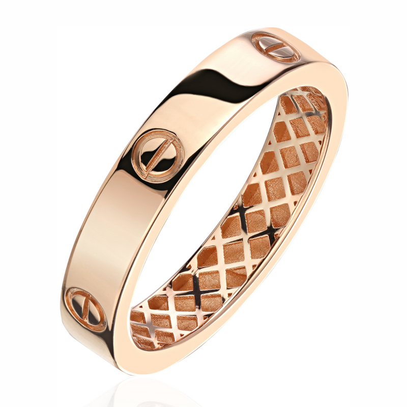 Кольцо из красного золота 585 пробы без вставок 01К0116125