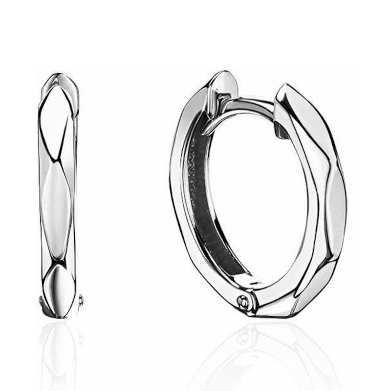 Серьги из платины 585 пробы без вставок 01С0915147-585