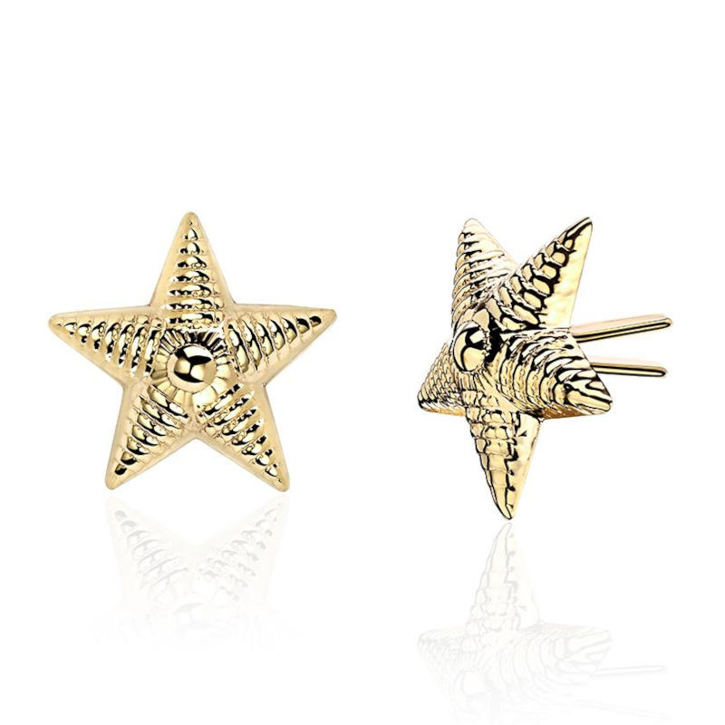 Звезда майорская на погоны из желтого золота 375 пробы 01В030094S