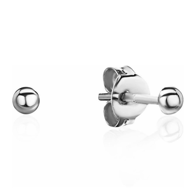 Серьги из платины 585 пробы без вставок 01С0914839-585
