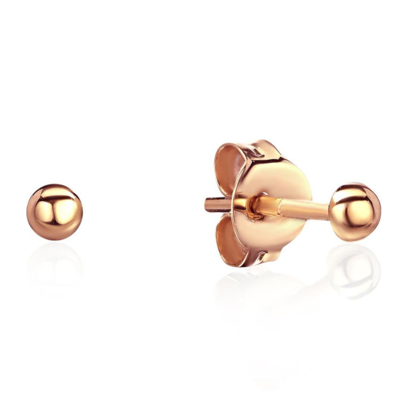 Серьги из красного золота 375 пробы без вставок 01С0113739S