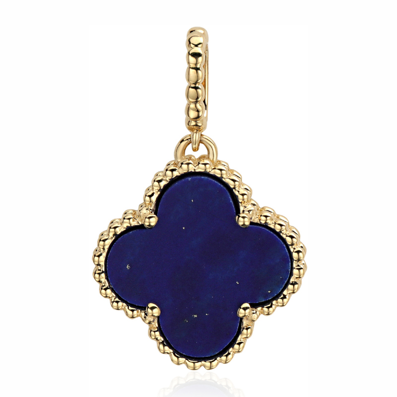 Подвеска из желтого золота 585 пробы с лазуритом 01П4315270-4