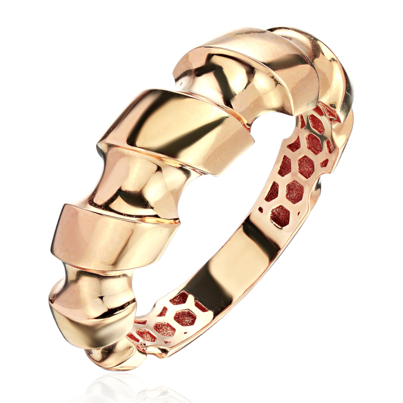 Кольцо из красного золота 585 пробы без вставок 01К0115603