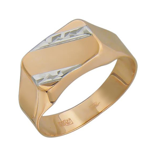 Печатка из красного золота 375 без вставок 01Т714891S