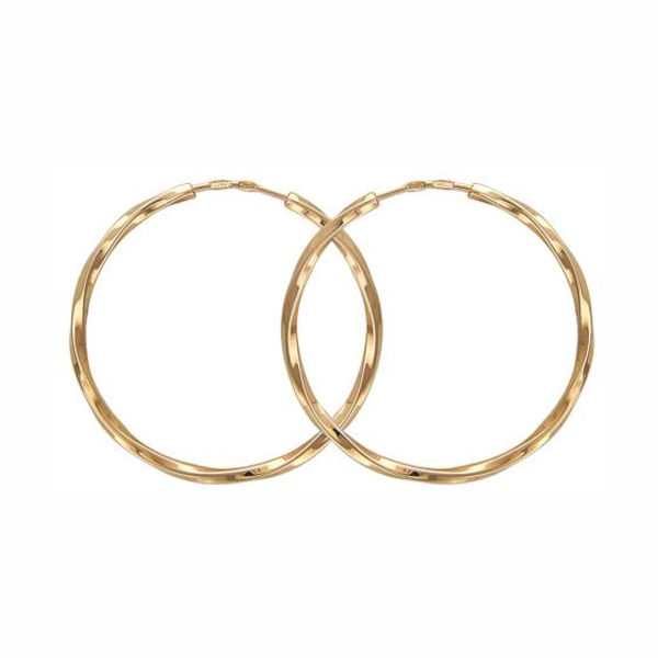 Серьги из красного золота 585 пробы без вставок 01С015681