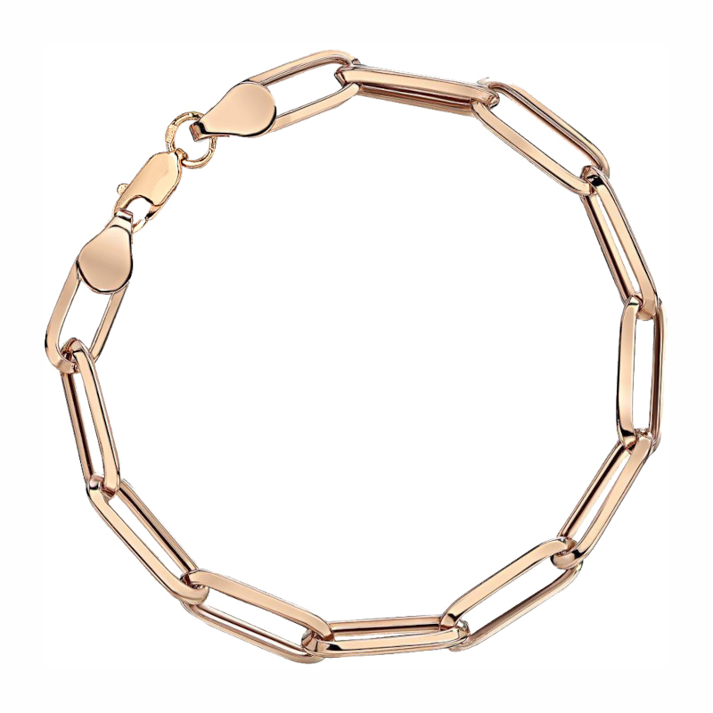 Браслет из красного золота 585 пробы без вставок 01Б0121100