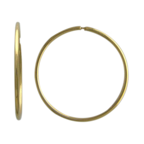 Серьги из желтого золота 585 пробы без вставок 01С030398