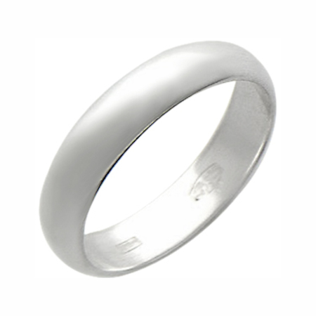 Обручальное кольцо из серебра 925 пробы без вставок 01О050012