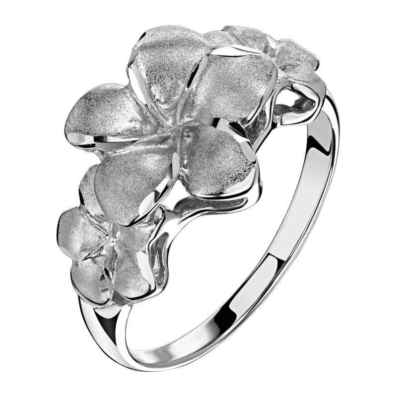 Кольцо из белого золота 585 пробы без вставок 01К722081