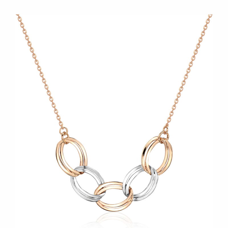 Колье из красного золота 585 пробы без вставок 01Л012360Р