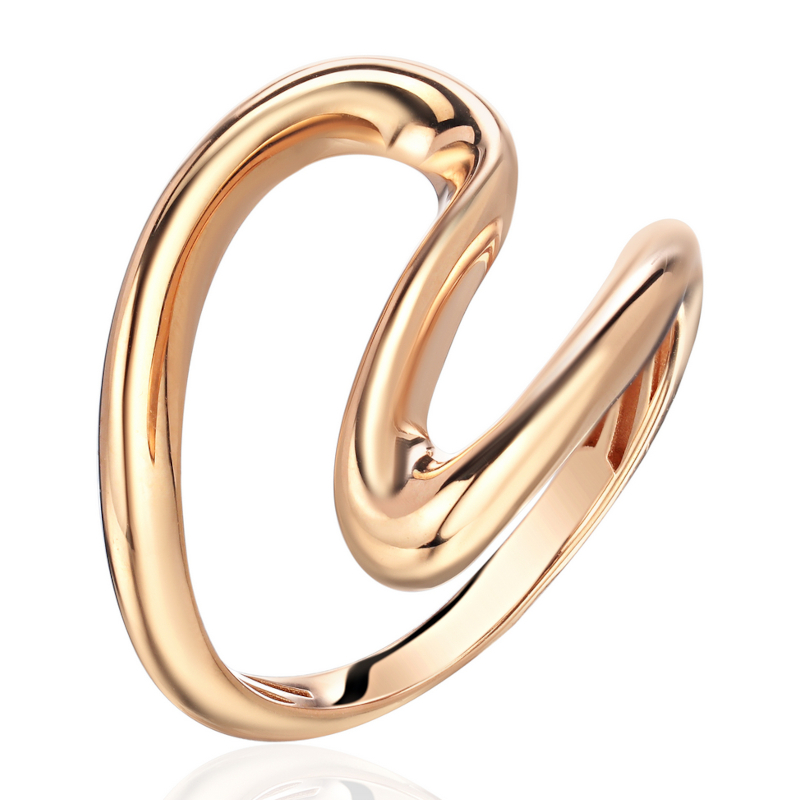 Кольцо из красного золота 585 пробы без вставок 01К0115713