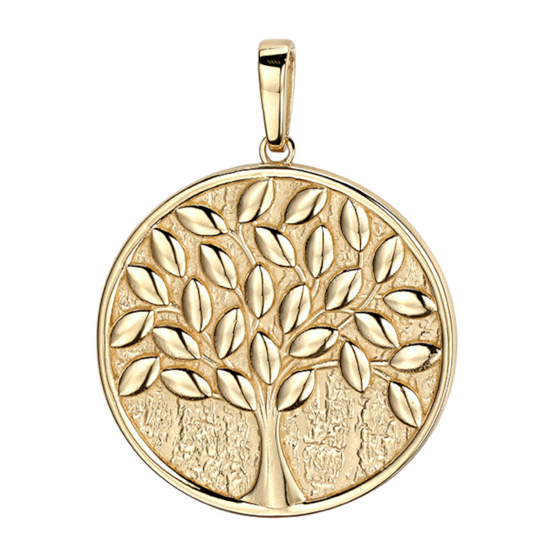 Подвеска из желтого золота 585 пробы без вставок 01П033891