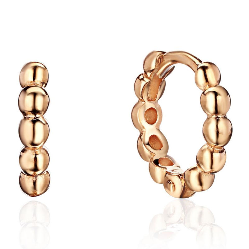 Серьга одиночная из красного золота 375 пробы без вставок 01С0115103S