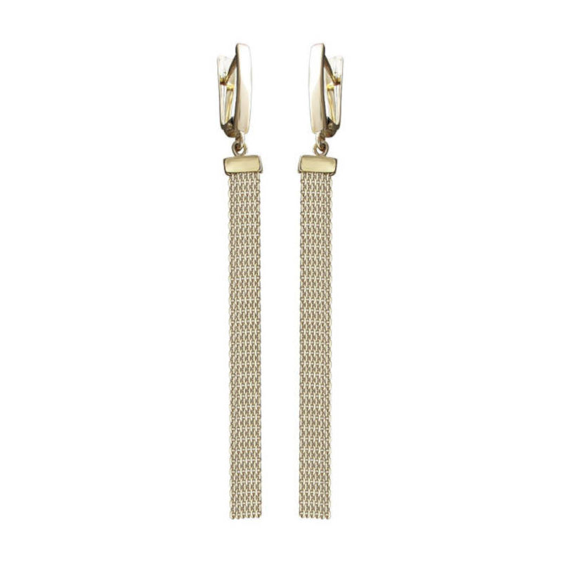 Серьги Кисти из желтого золота 585 пробы без вставок 01С0312623