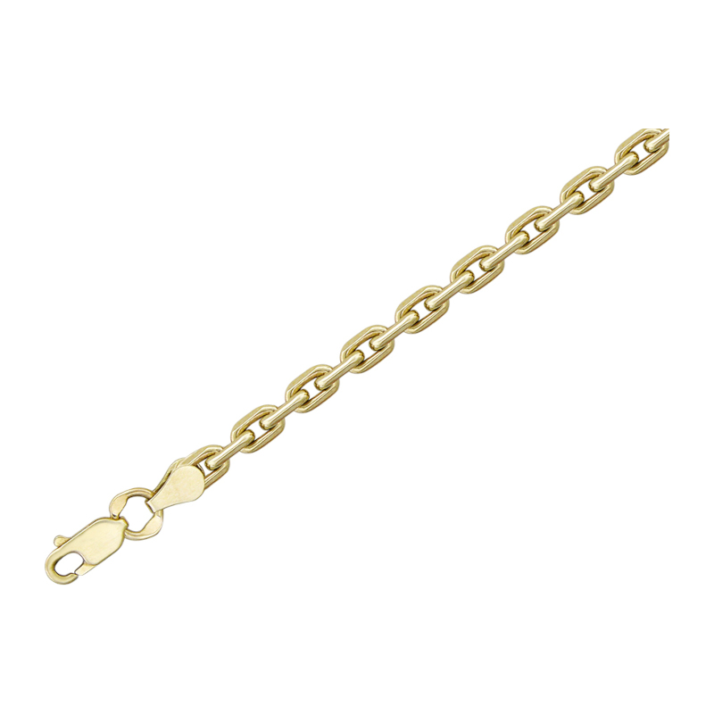 Цепь из желтого золота 585 пробы без вставок 01Ц031471