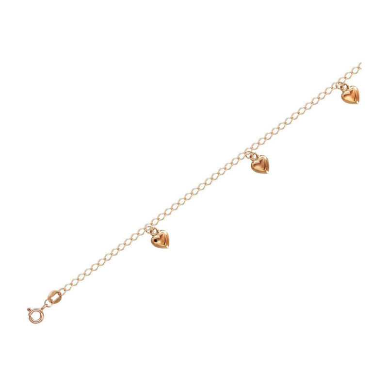 Браслет из красного золота 585 пробы без вставок 01Б711799 Браслет из красного золота 585 пробы без вставок 01Б711799