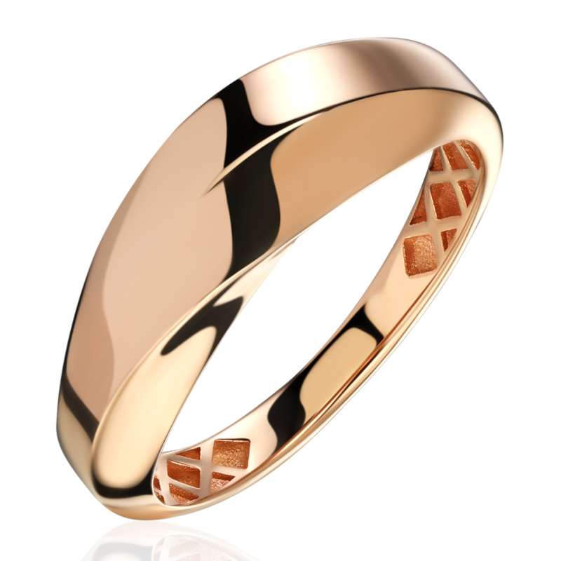 Кольцо из красного золота 585 пробы без вставок 01К0116413