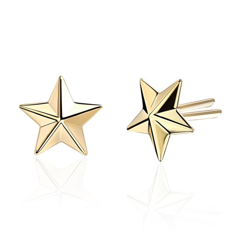 Звезда лейтенантская на погоны из желтого золота 375 пробы 01В030008S