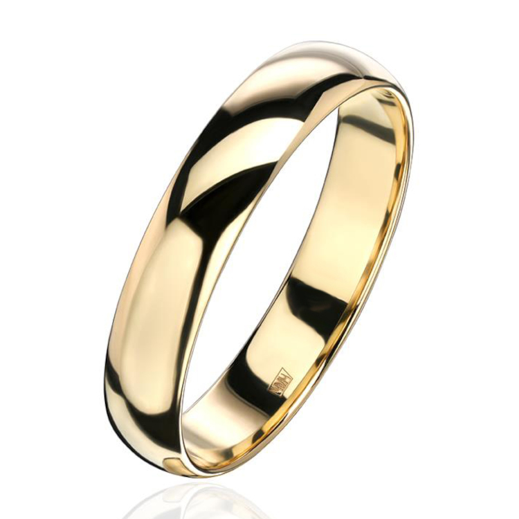 Обручальное кольцо из желтого золота 375 пробы 01О030376S