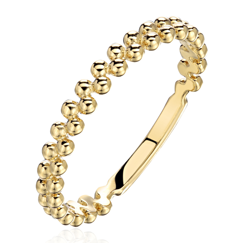 Кольцо из желтого золота 585 пробы без вставок 01К0315926