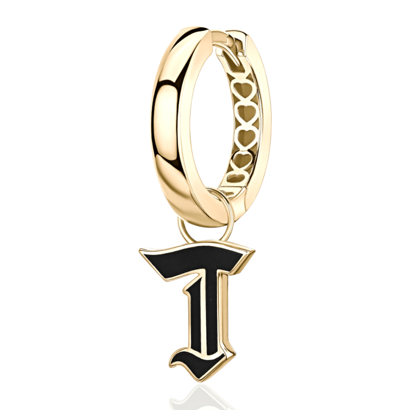 Серьга Одиночная из желтого золота 585 пробы 01С0315860ЭT
